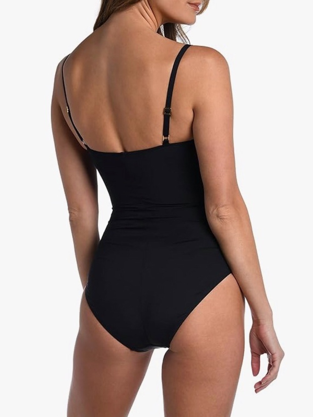 La Blanca Island Goddess Shirred One-Piece Swimsuit - Picture 3 of 11